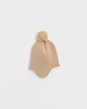 Bonnet en laine mérinos Coloris beige Natalys