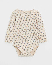 Body manches longues imprimé Imprimé boutons d'or Natalys