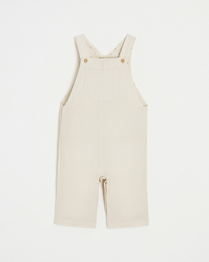 salopette en gaze de coton Coloris beige Natalys