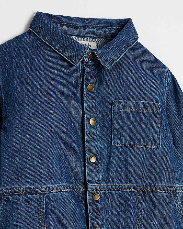 Combinaison en denim Coloris bleu Natalys