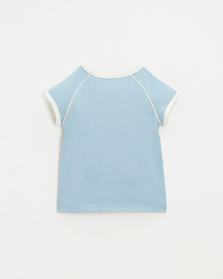 Tee shirt manches courtes Coloris bleu gris Natalys