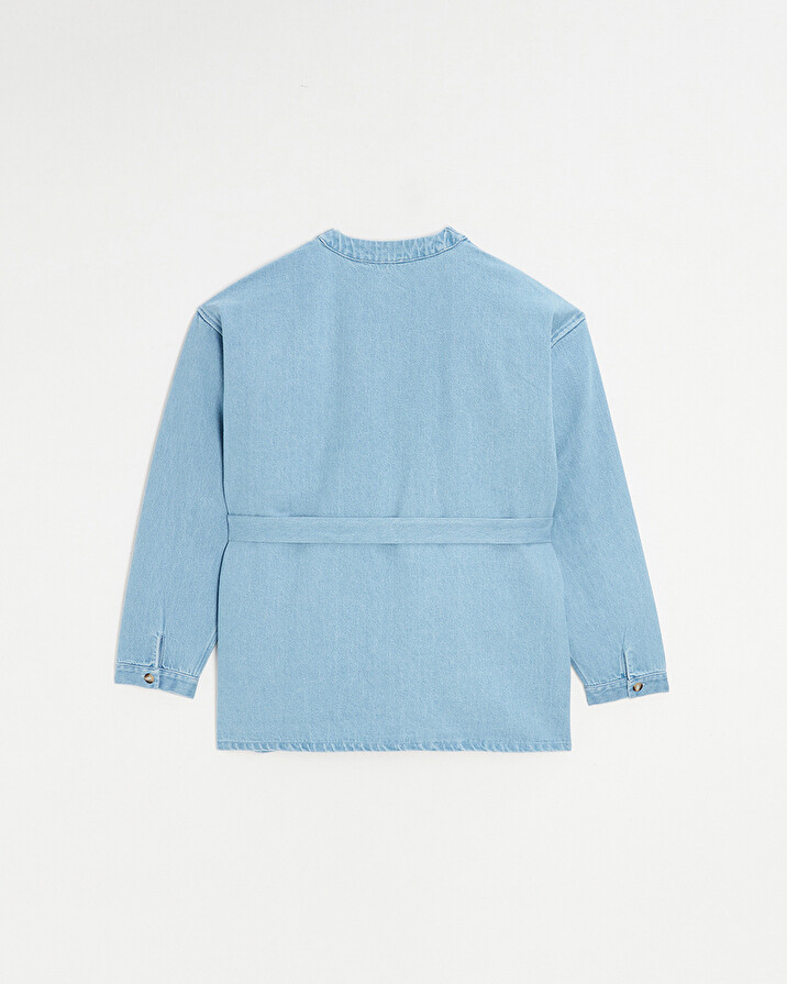 Veste kimono en denim Coloris bleu clair Natalys