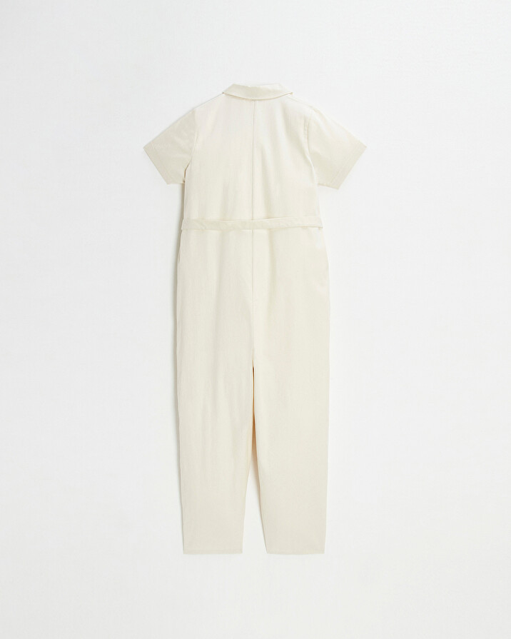 Combinaison longue en twill Coloris beige Natalys
