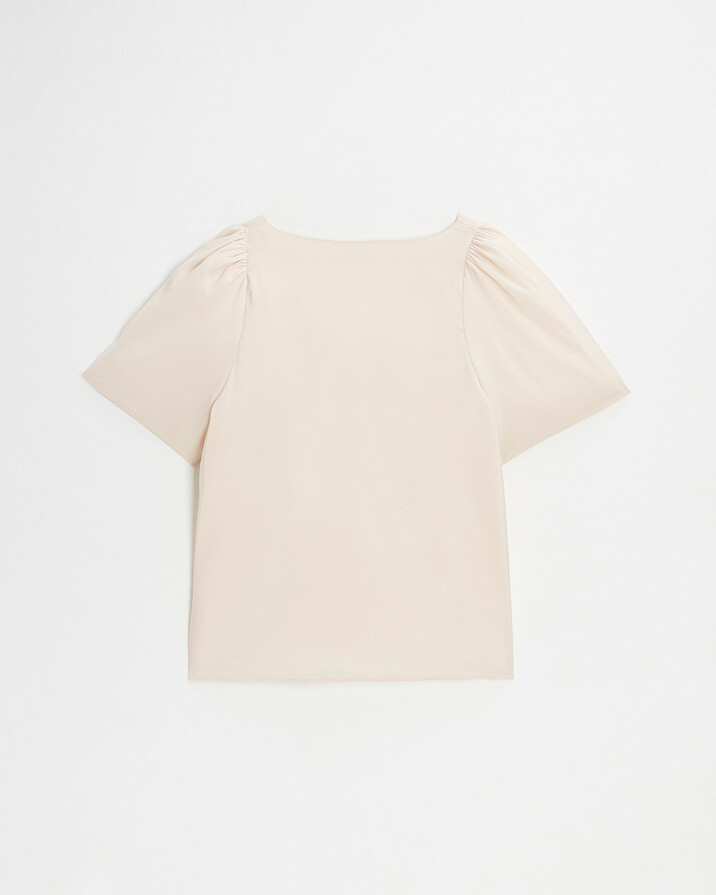 Blouse manches courtes Coloris rose pâle Natalys