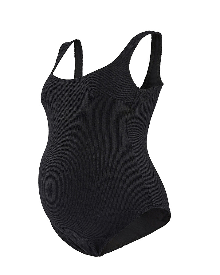 Maillot de bain 1 pièce Coloris noir Cache coeur