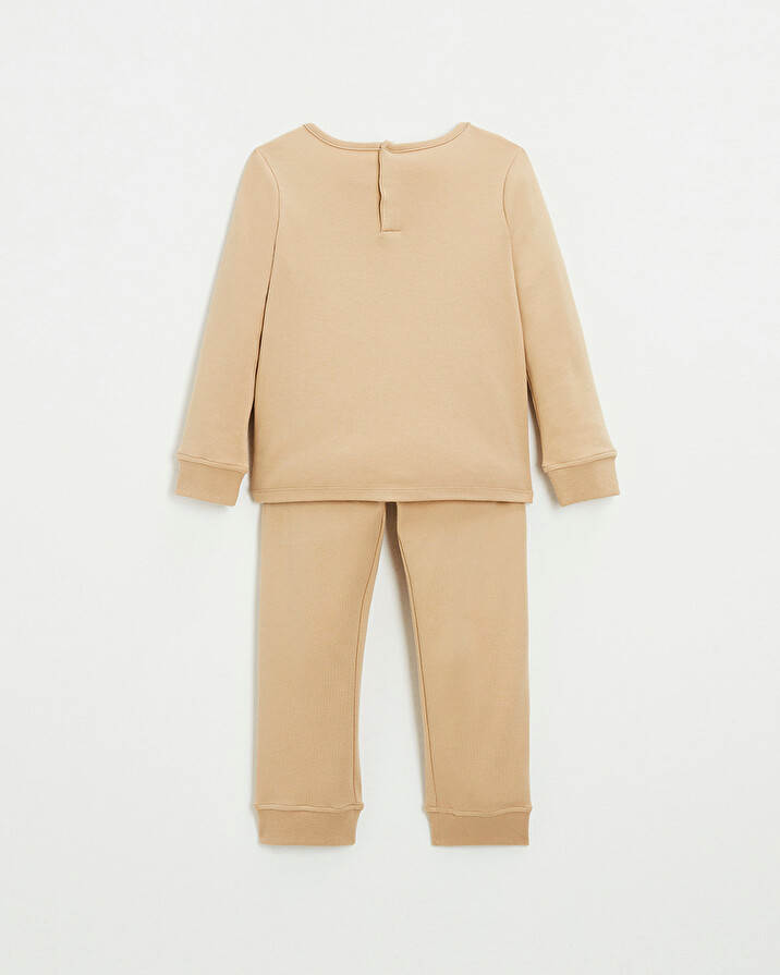 Pyjama 2 pièces en coton Coloris camel Natalys