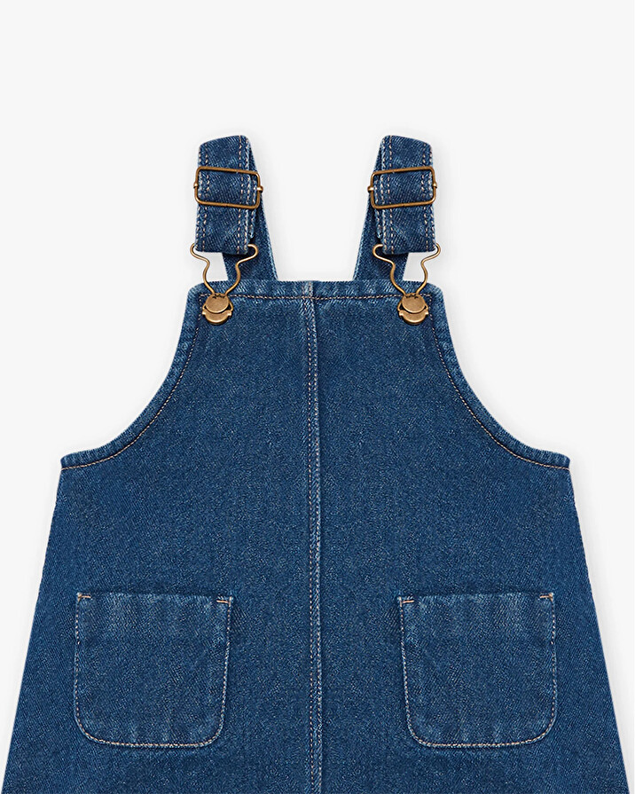 Robe salopette en jean Coloris bleu  Natalys