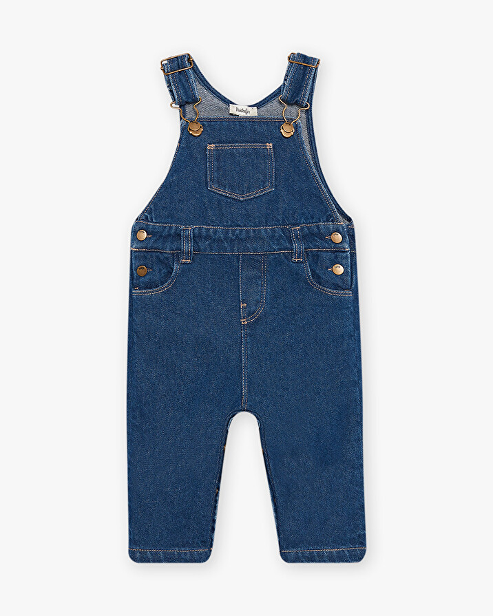 Salopette longue en denim Natalys