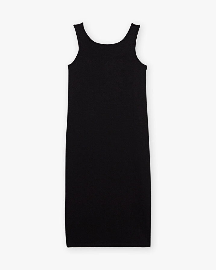 Robe d&eacute;bardeur noir En coton bio  Natalys