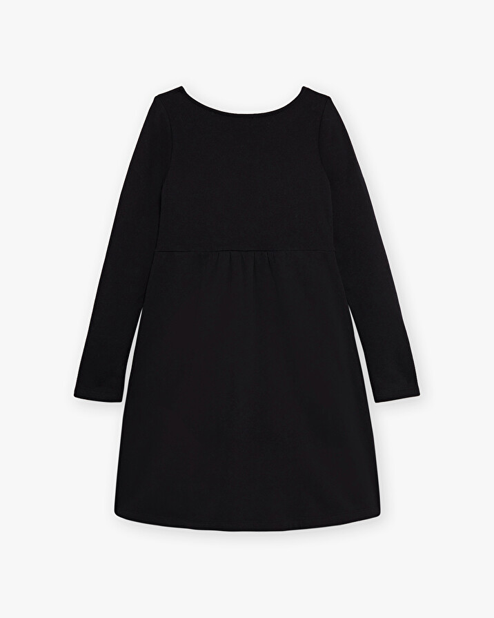 Robe droite en molleton Coloris noir Natalys
