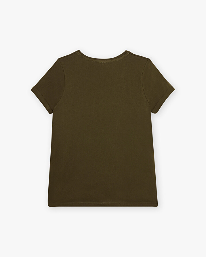 Tee-shirt kaki En coton bio Natalys