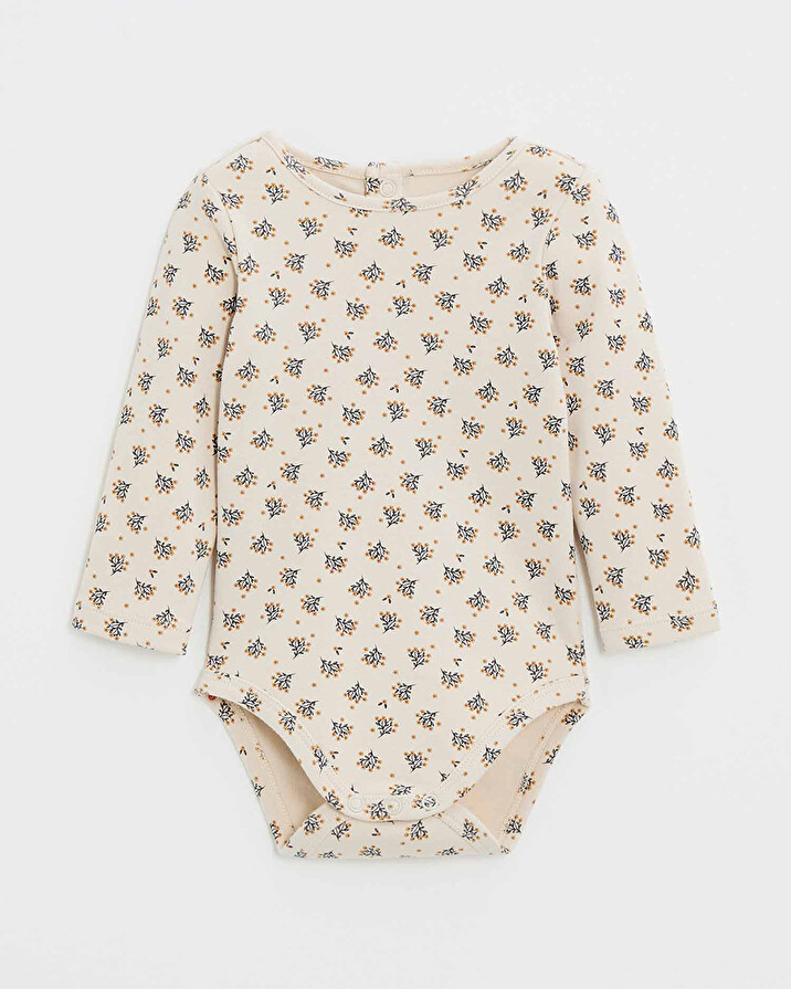 Body manches longues imprimé Imprimé boutons d'or Natalys