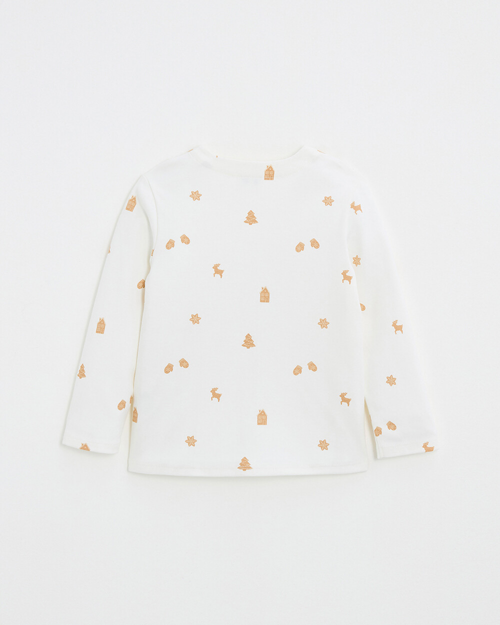 T-shirt manches longues imprimé Imprimé biscuits Natalys