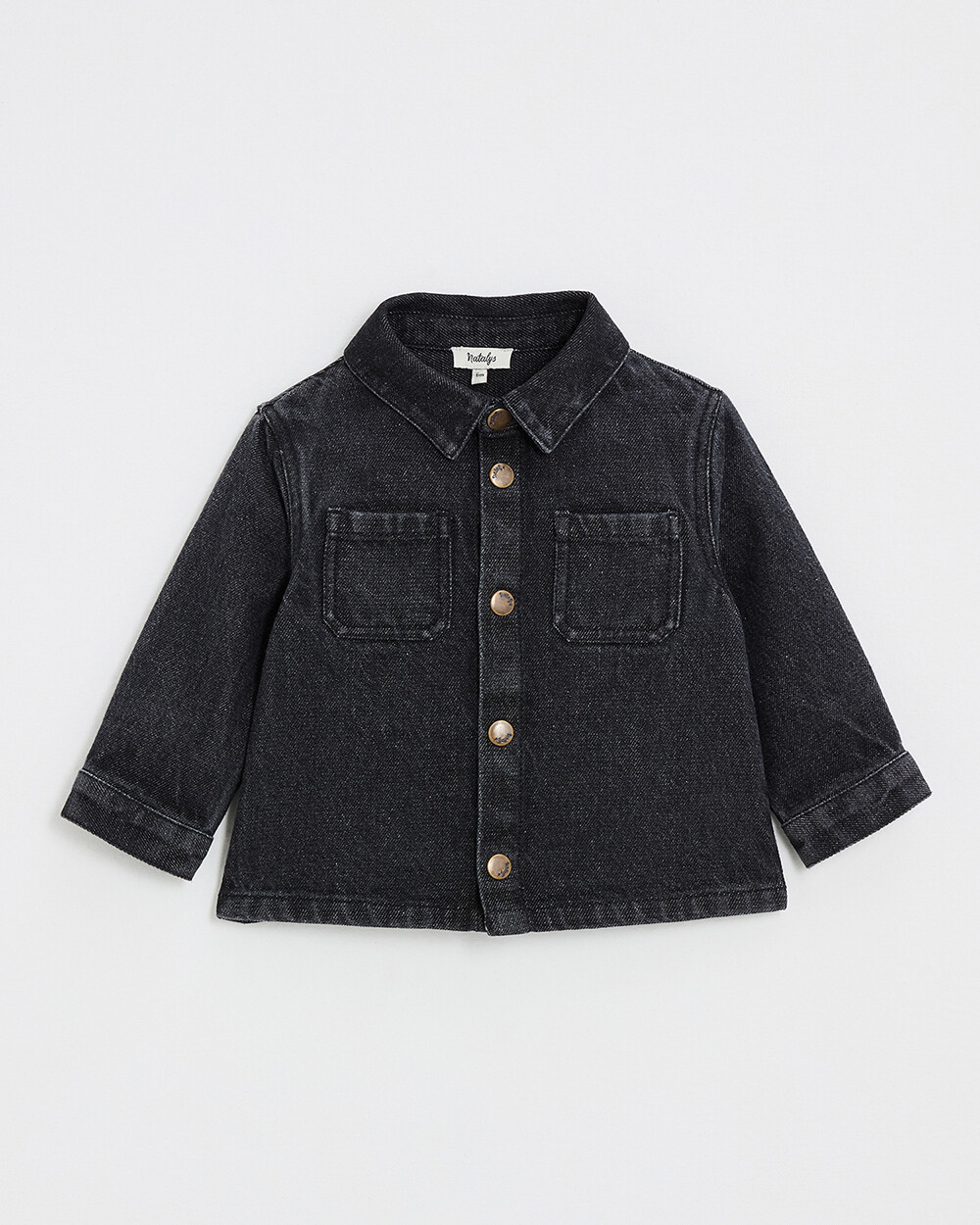 Chemise en denim Coloris gris anthracite Natalys