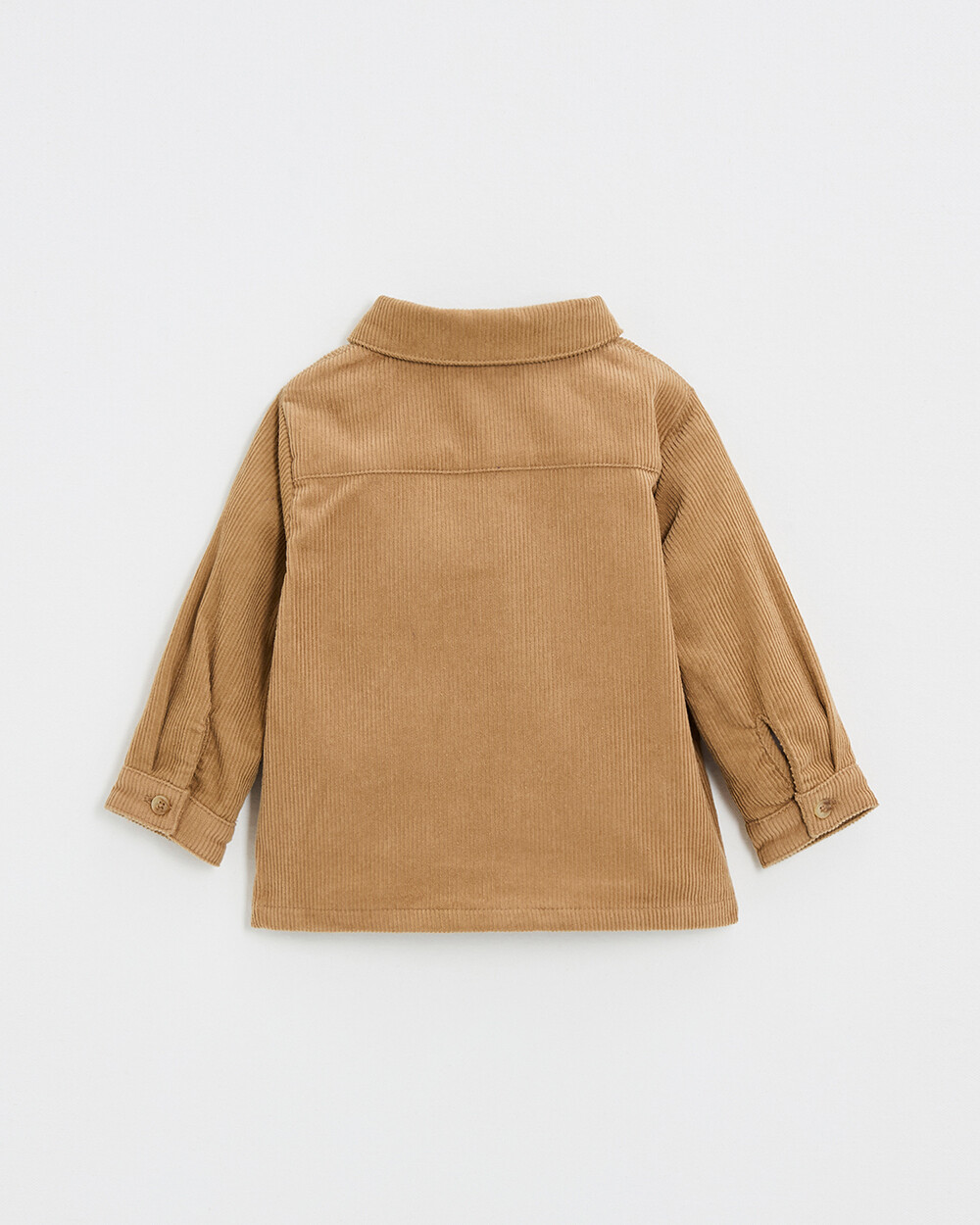 Chemise en velours c&ocirc;tel&eacute; Coloris caramel  Natalys