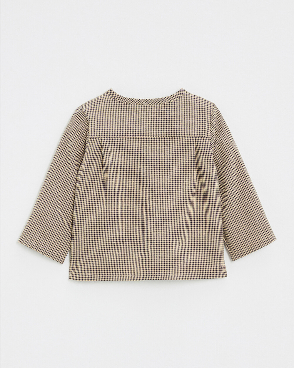 Chemise en vichy Coloris gris anthracite chiné/beige Natalys