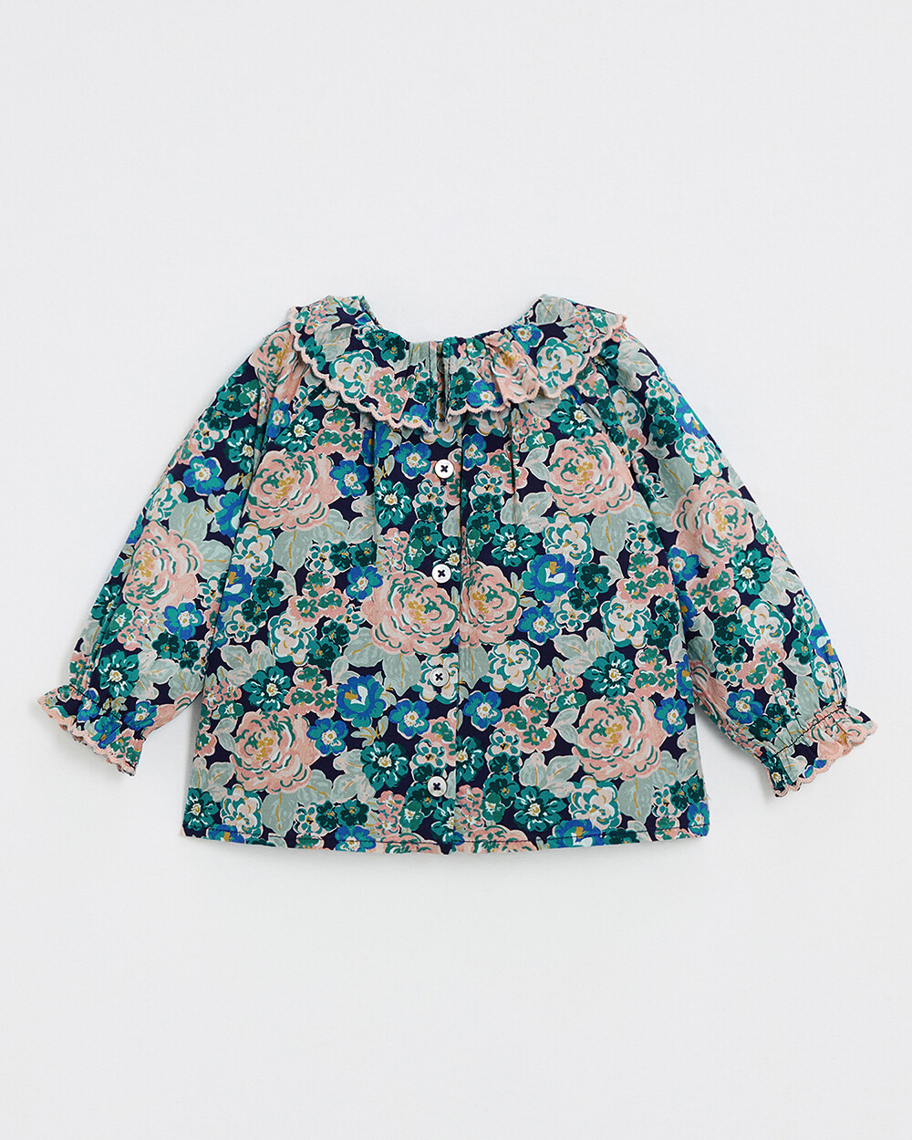 Blouse en popeline imprimé Imprimé grosses fleurs Natalys