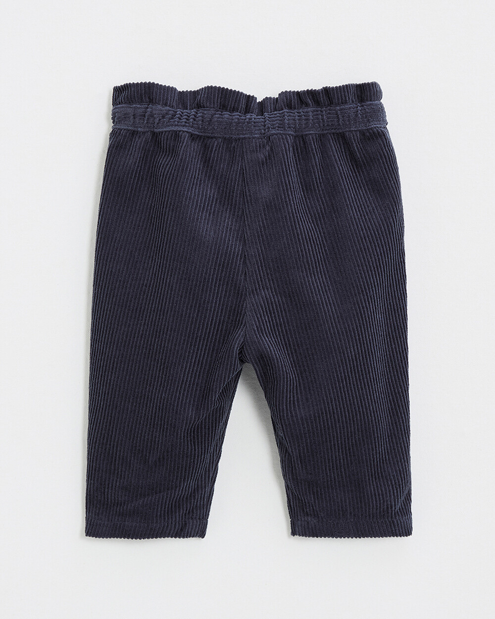 Pantalon en velours Coloris bleu nocturne Natalys
