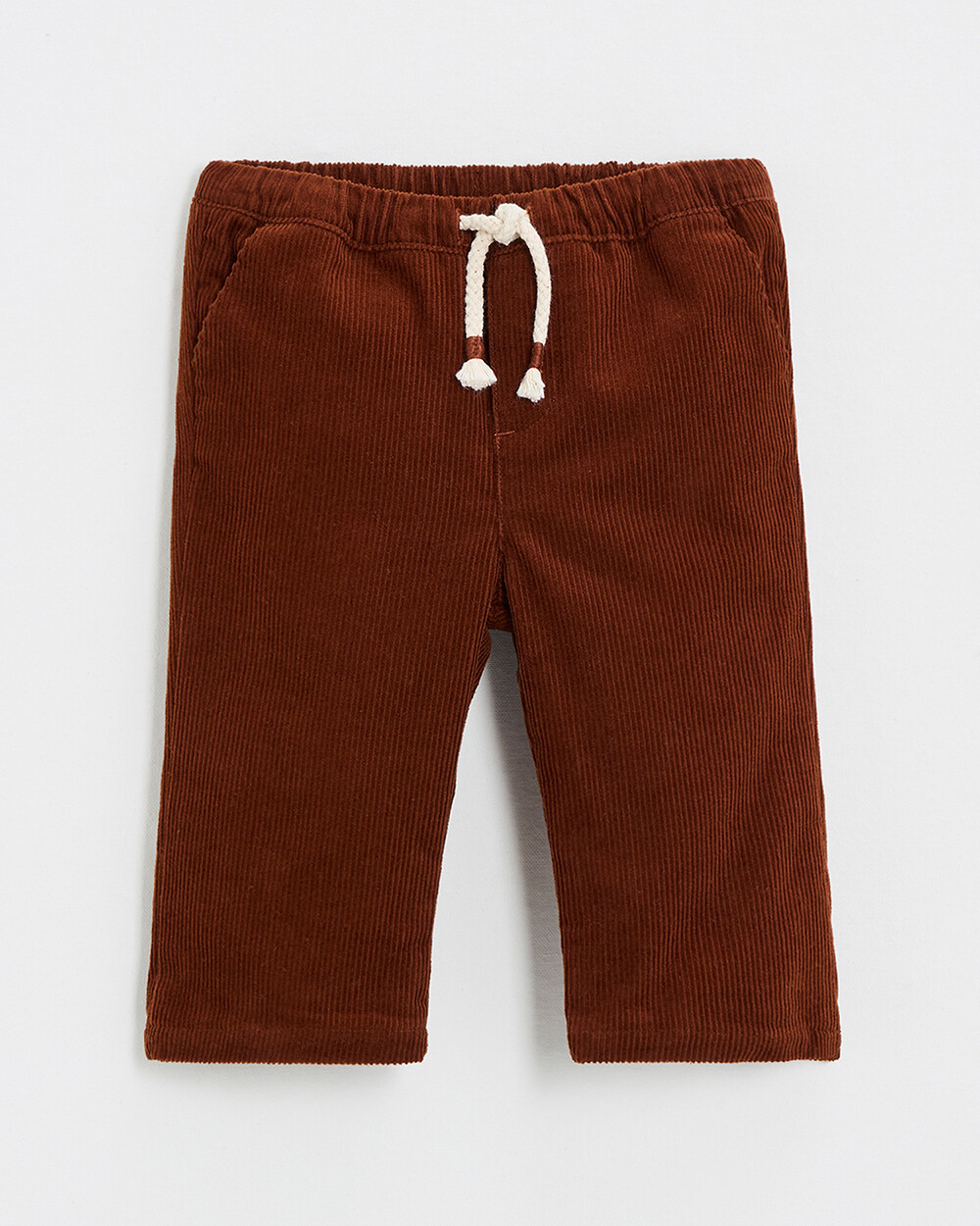 Pantalon en velours côtelé Coloris brique Natalys