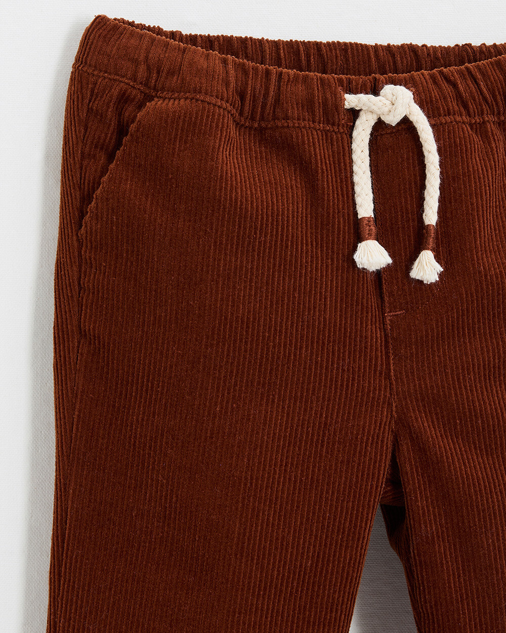 Pantalon en velours côtelé Coloris brique Natalys