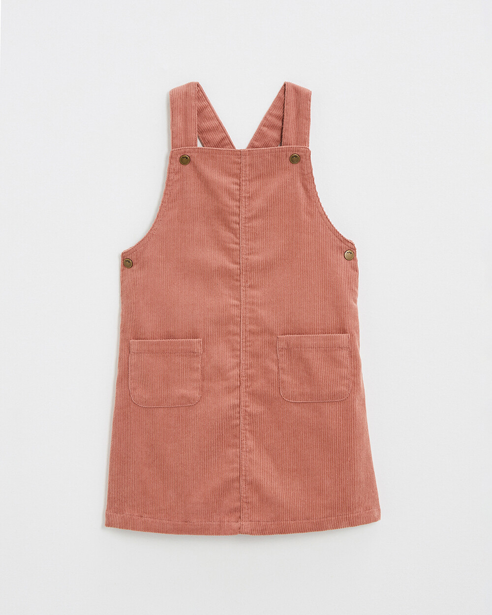 Robe salopette en velours Colors rose b&eacute;gonia  Natalys