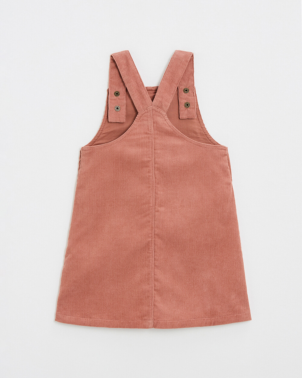 Robe salopette en velours Colors rose b&eacute;gonia  Natalys