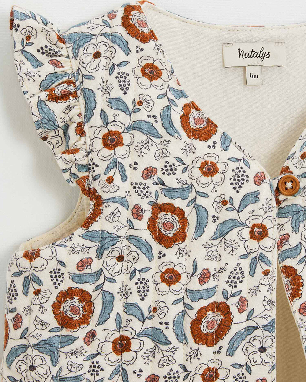 Gilet sans manche imprimé Imprimé fleurs folk Natalys