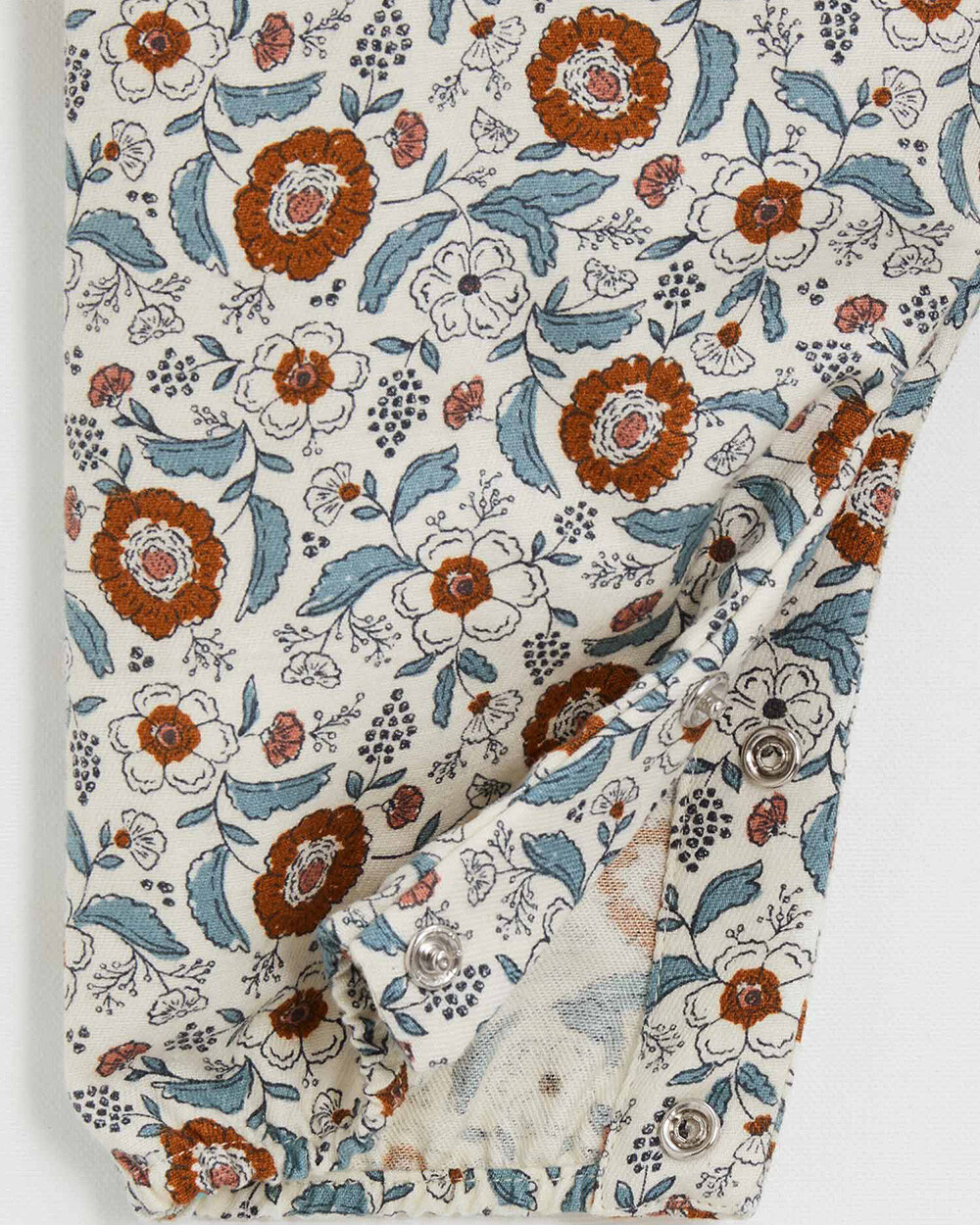 Pyjama une pièce en imprimé Imprimé fleurs folk Natalys