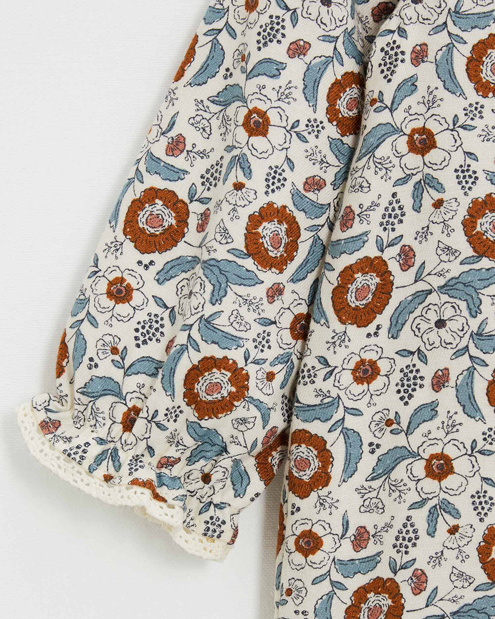 Pyjama une pièce en imprimé Imprimé fleurs folk Natalys