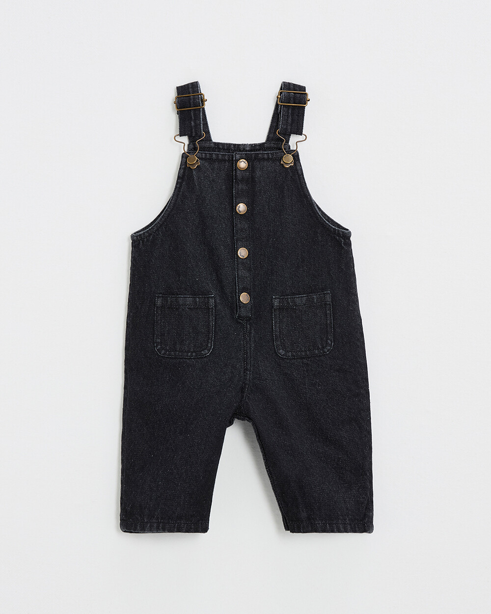 Salopette longue en denim Coloris gris anthracite Natalys