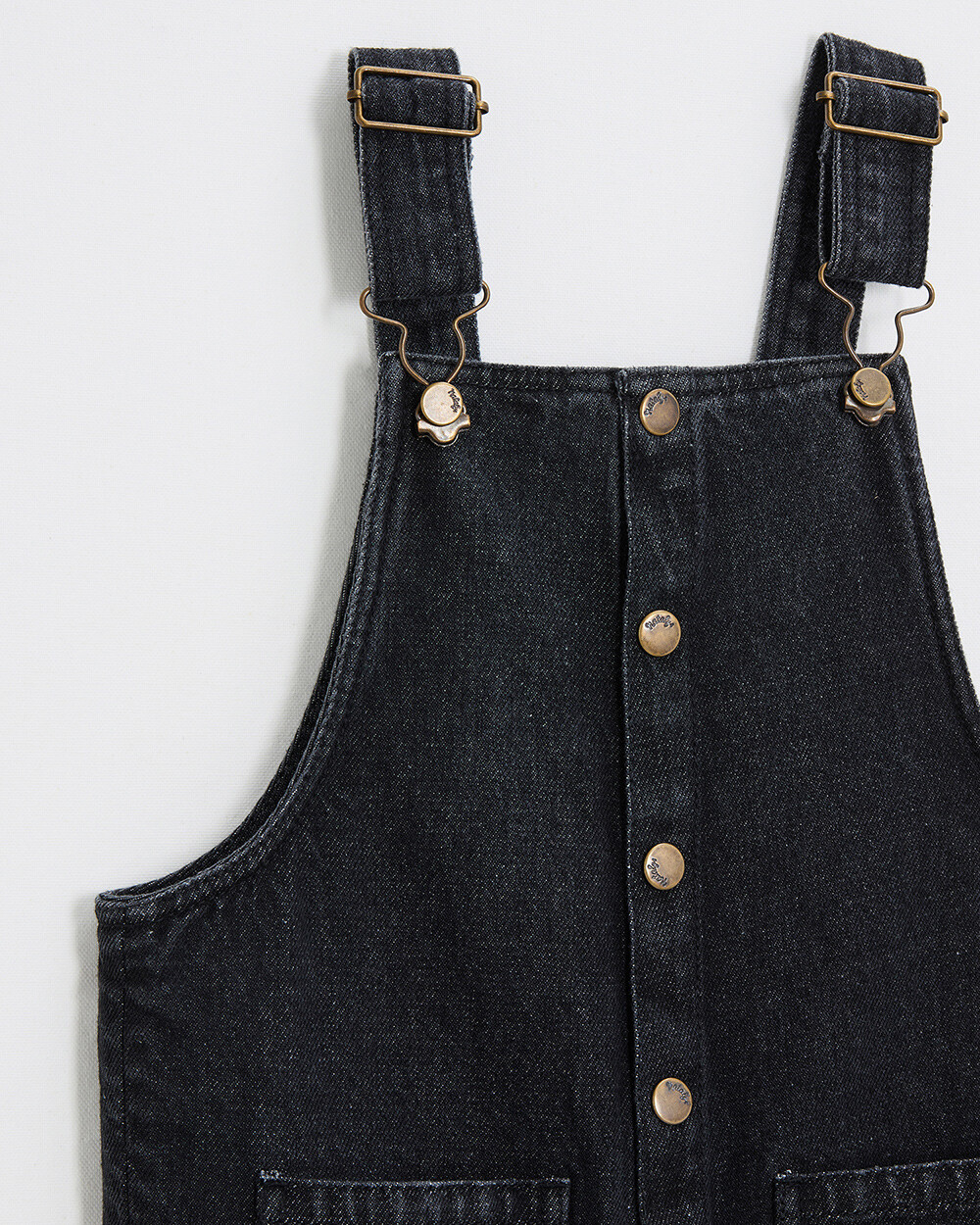 Salopette longue en denim Coloris gris anthracite Natalys