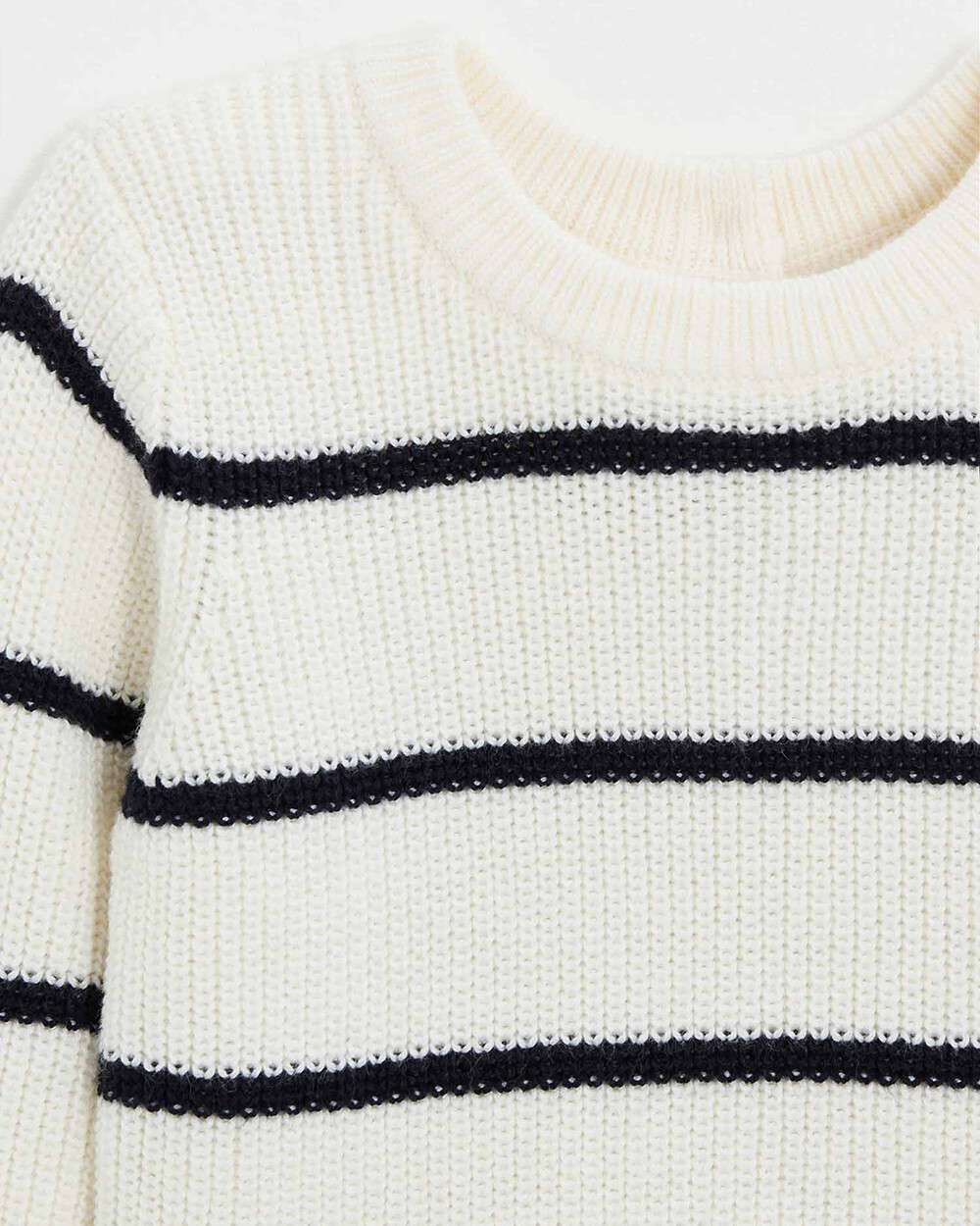 Pull en tricot rayé Coloris écru Natalys