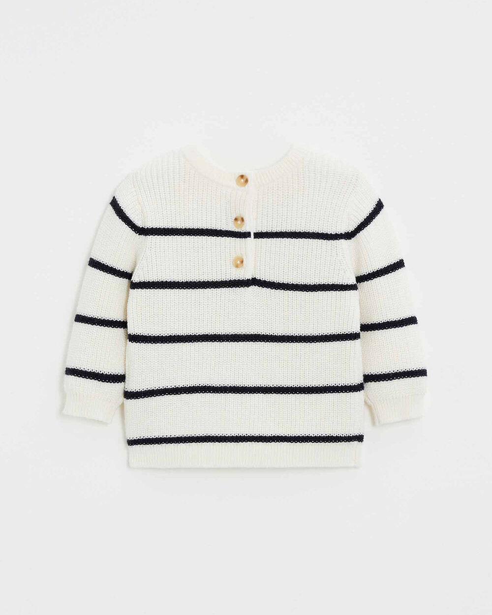 Pull en tricot rayé Coloris écru Natalys