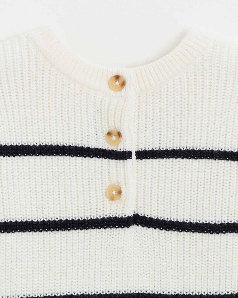 Pull en tricot rayé Coloris écru Natalys
