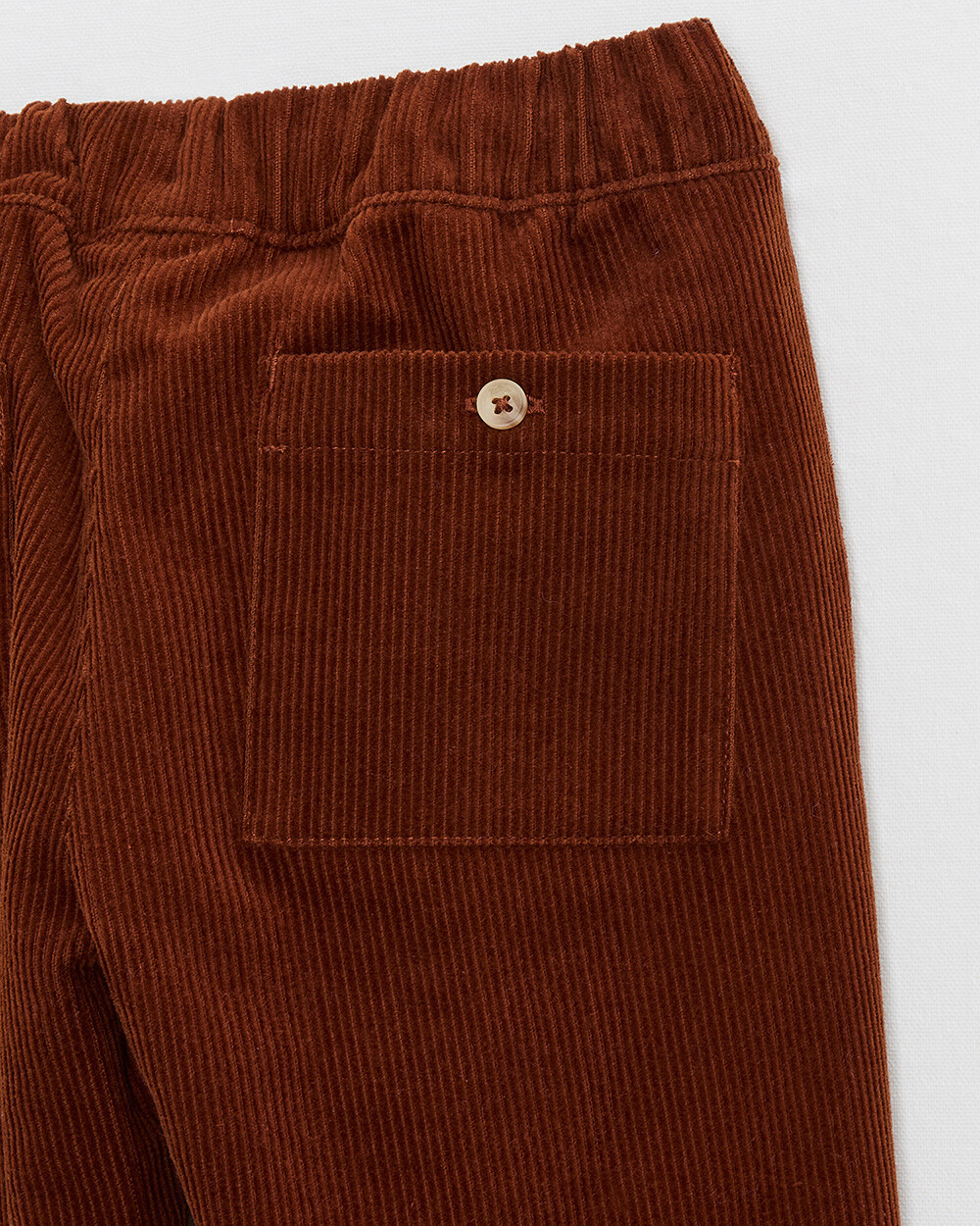 Pantalon en velours côtelé Coloris brique Natalys
