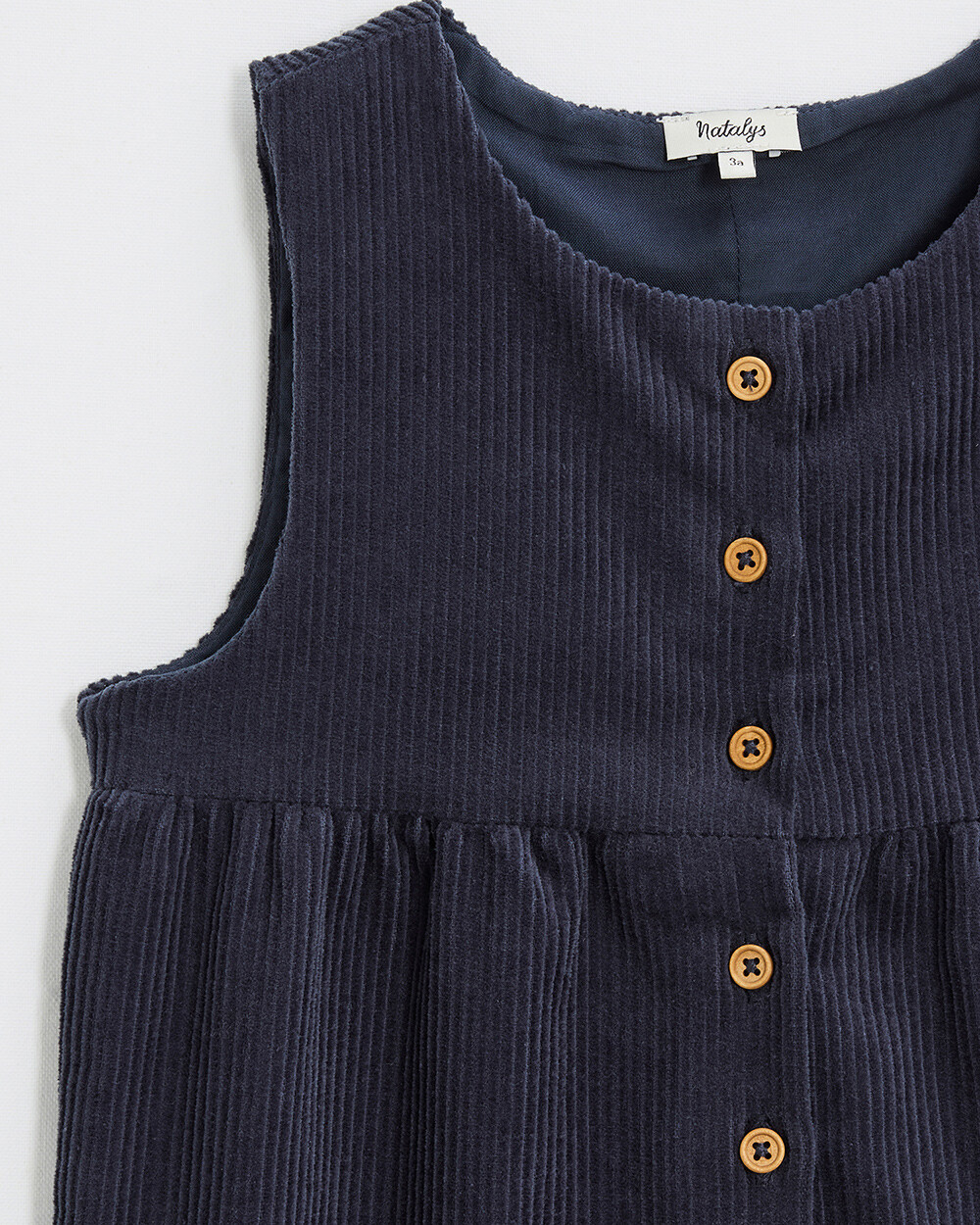 Combinaison en velours Coloris bleu nocturne Natalys