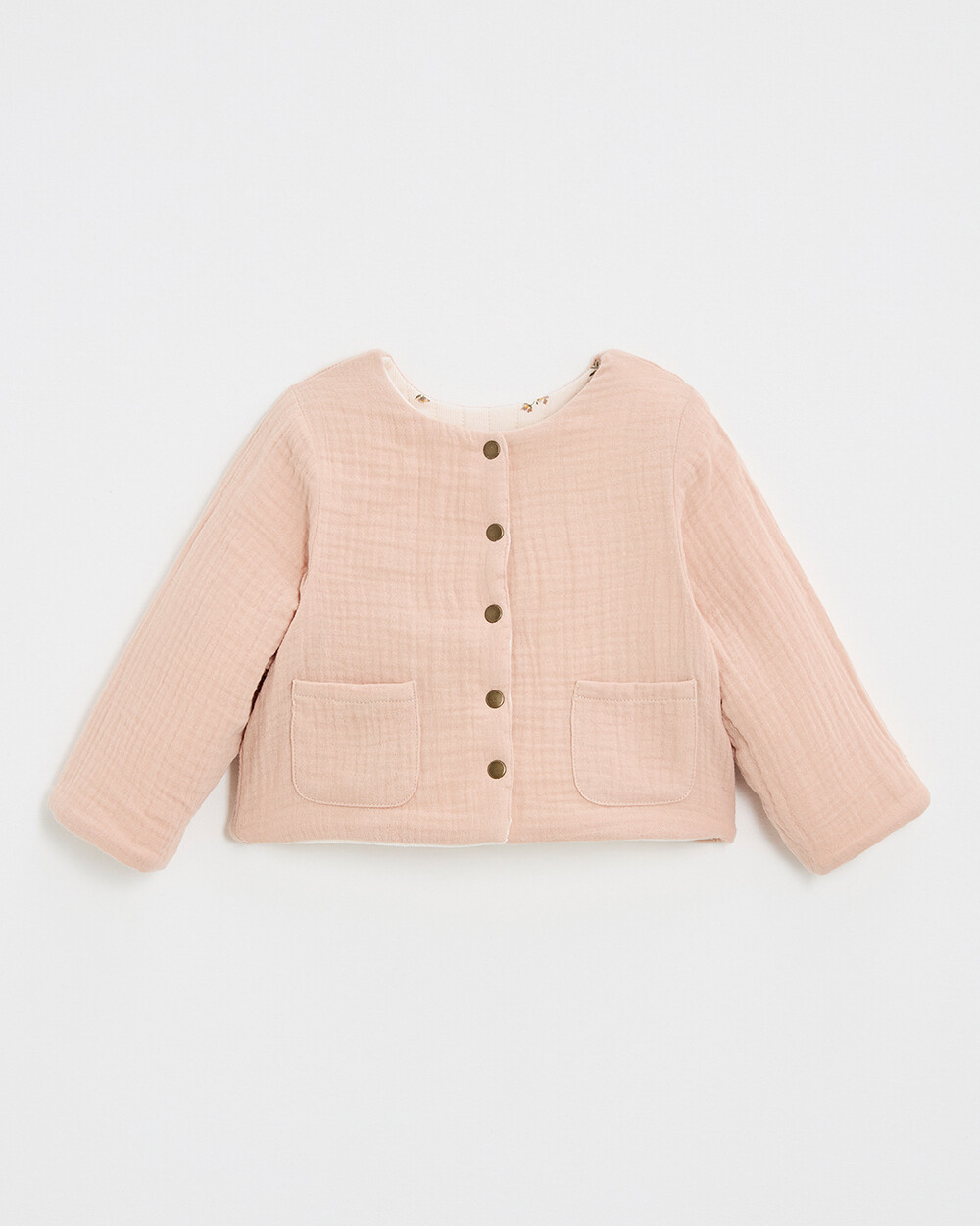 Veste réversible imprimé Imprimé semi-fleurs Natalys