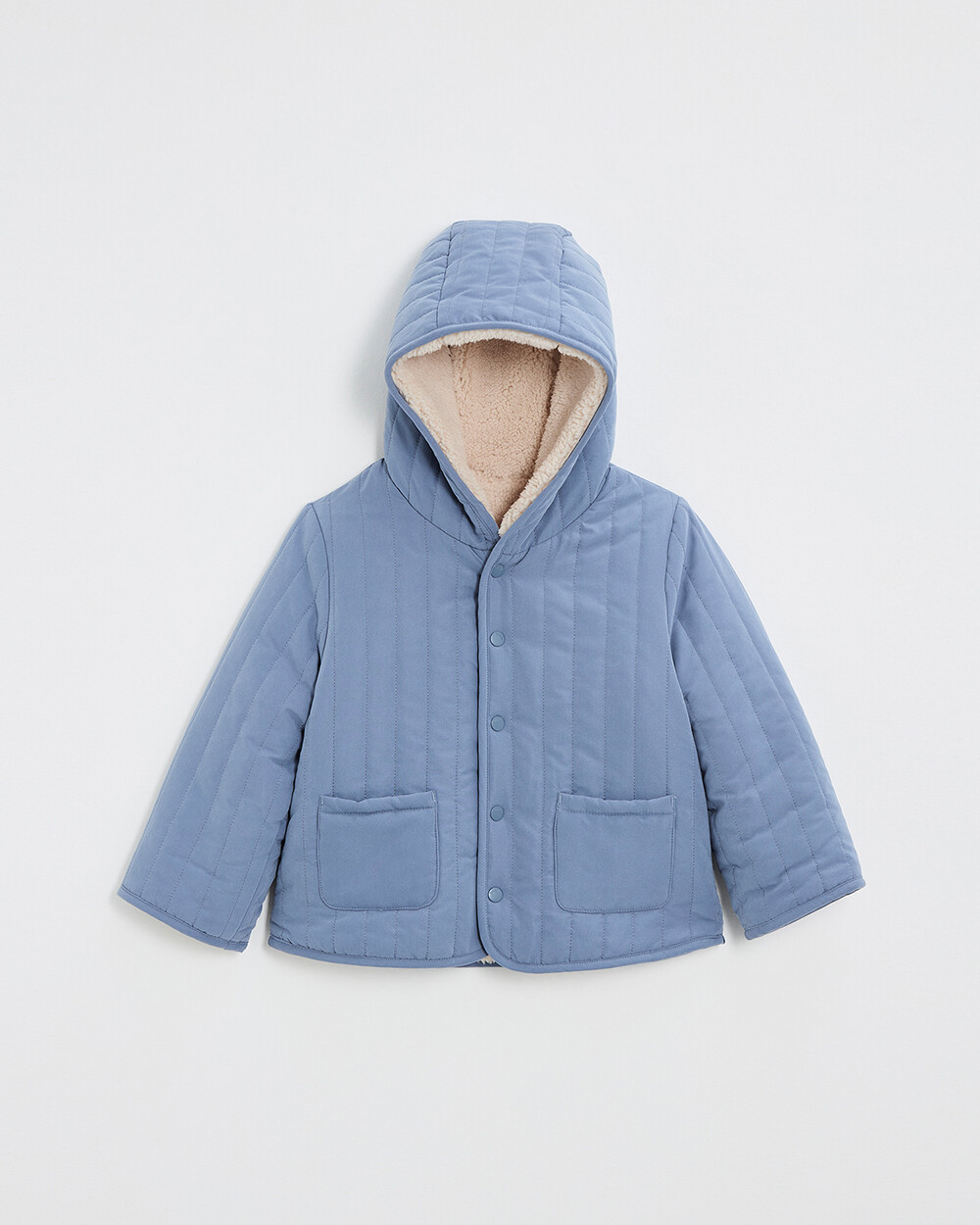 Manteau r&eacute;versible d&eacute;perlant Coloris bleu nocturne  Natalys