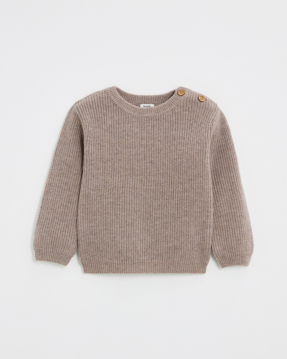 Pull en tricot fantaisie Coloris moka  Natalys