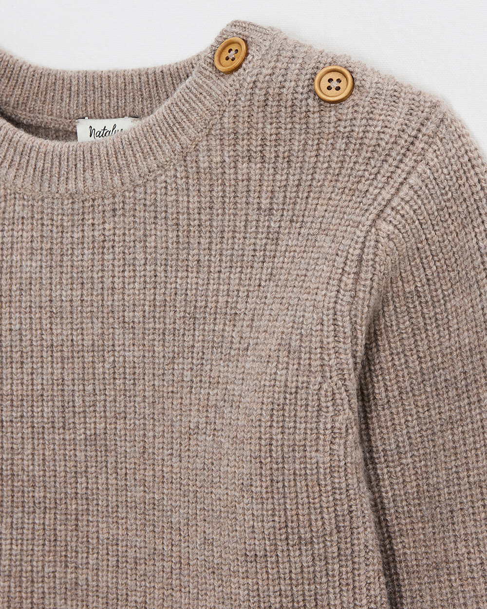 Pull en tricot fantaisie Coloris moka  Natalys