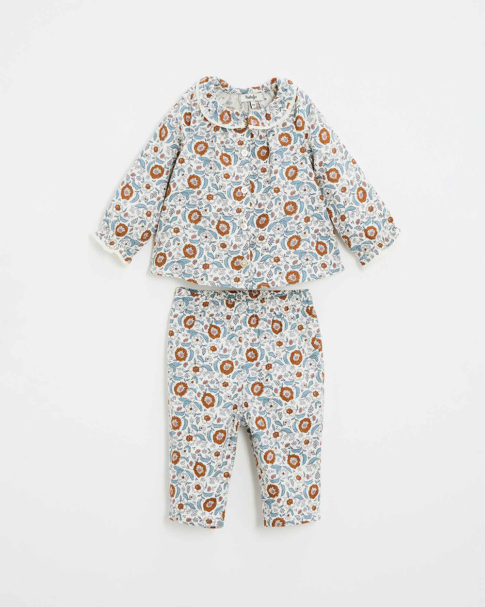 Pyjama deux pièces en imprimé Imprimé fleurs folk Natalys