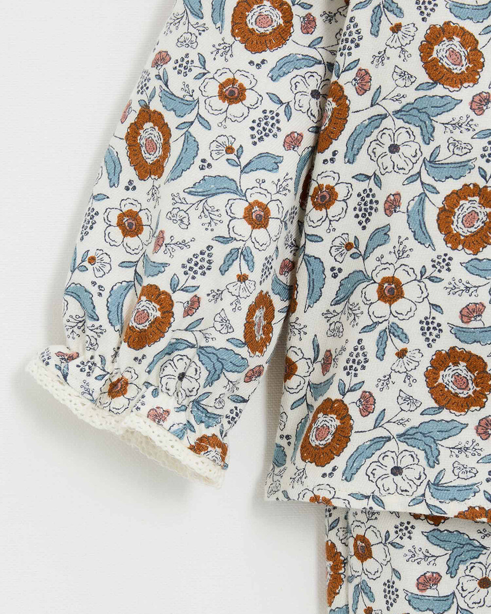 Pyjama deux pièces en imprimé Imprimé fleurs folk Natalys