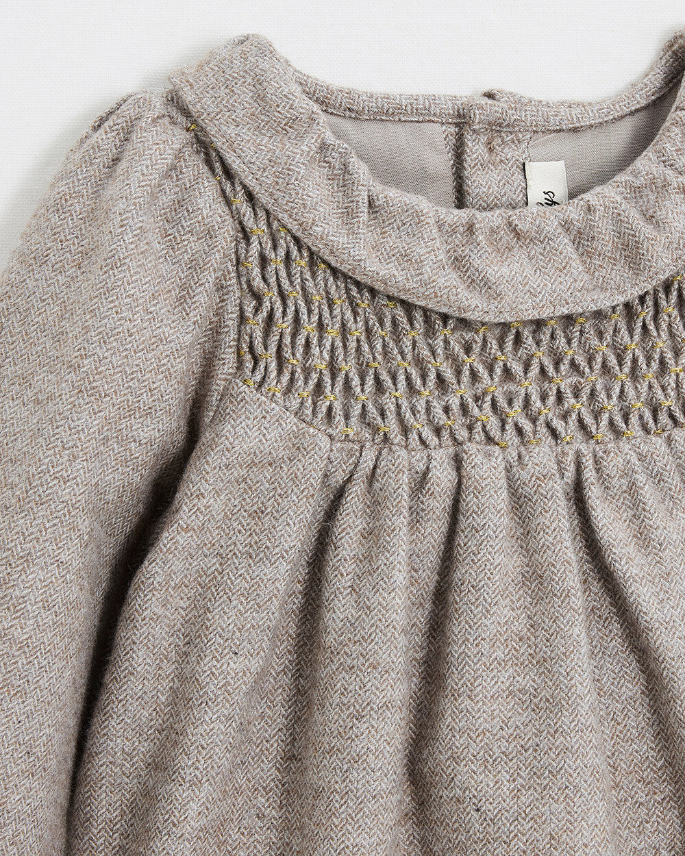 Barboteuse en flanelle Coloris beige Natalys