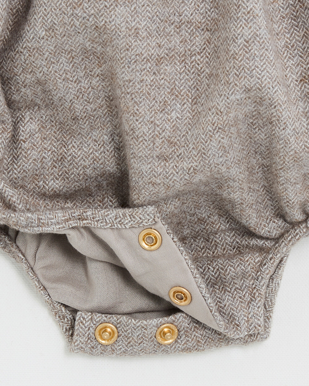Barboteuse en flanelle Coloris beige Natalys