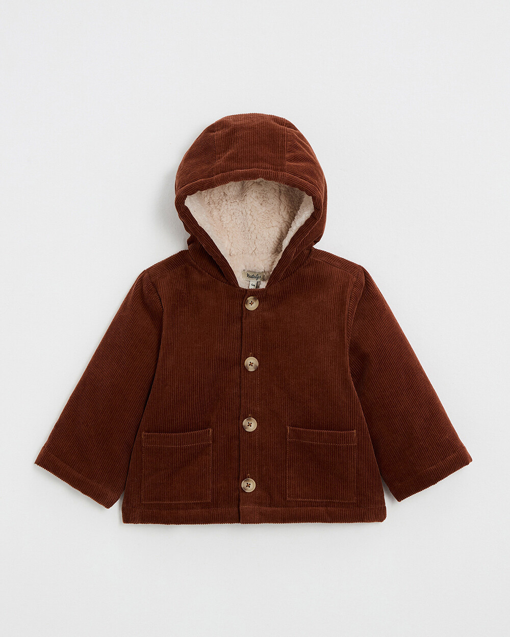 Manteau en velours côtelé Coloris brique Natalys