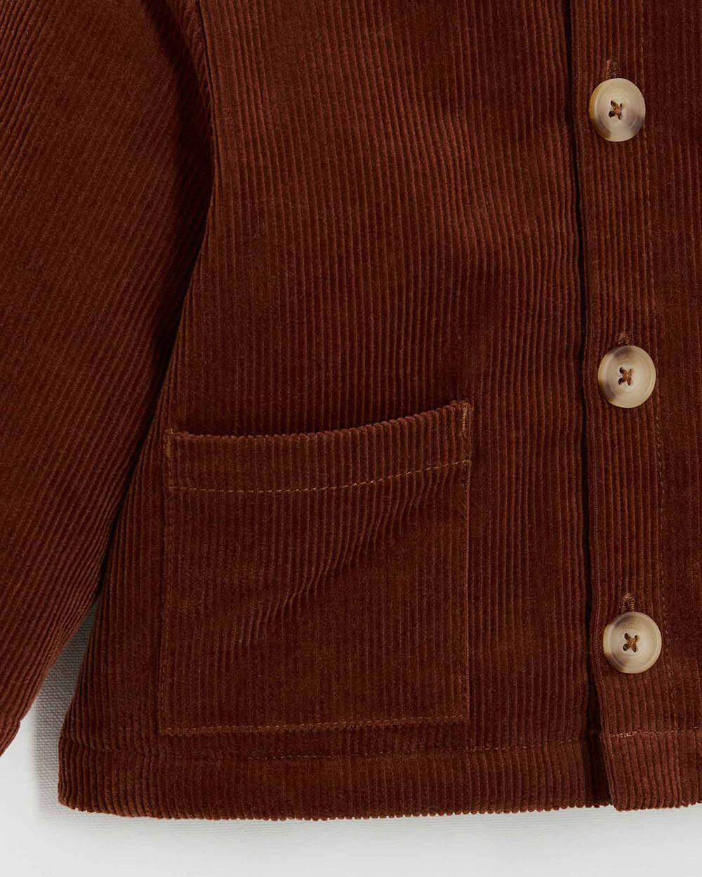 Manteau en velours côtelé Coloris brique Natalys