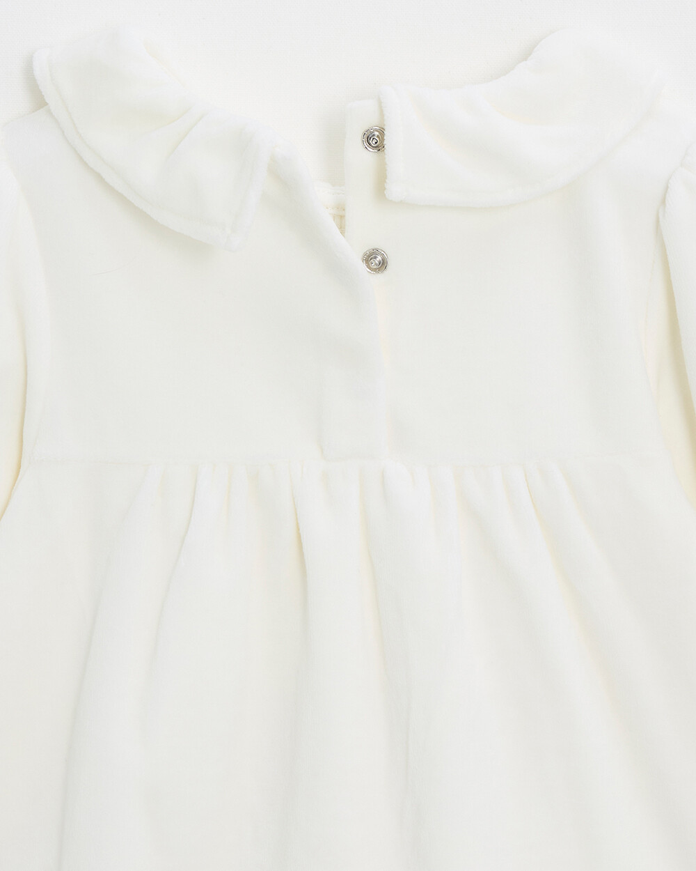 Pyjama deux pièces enfant en velours Coloris écru Natalys