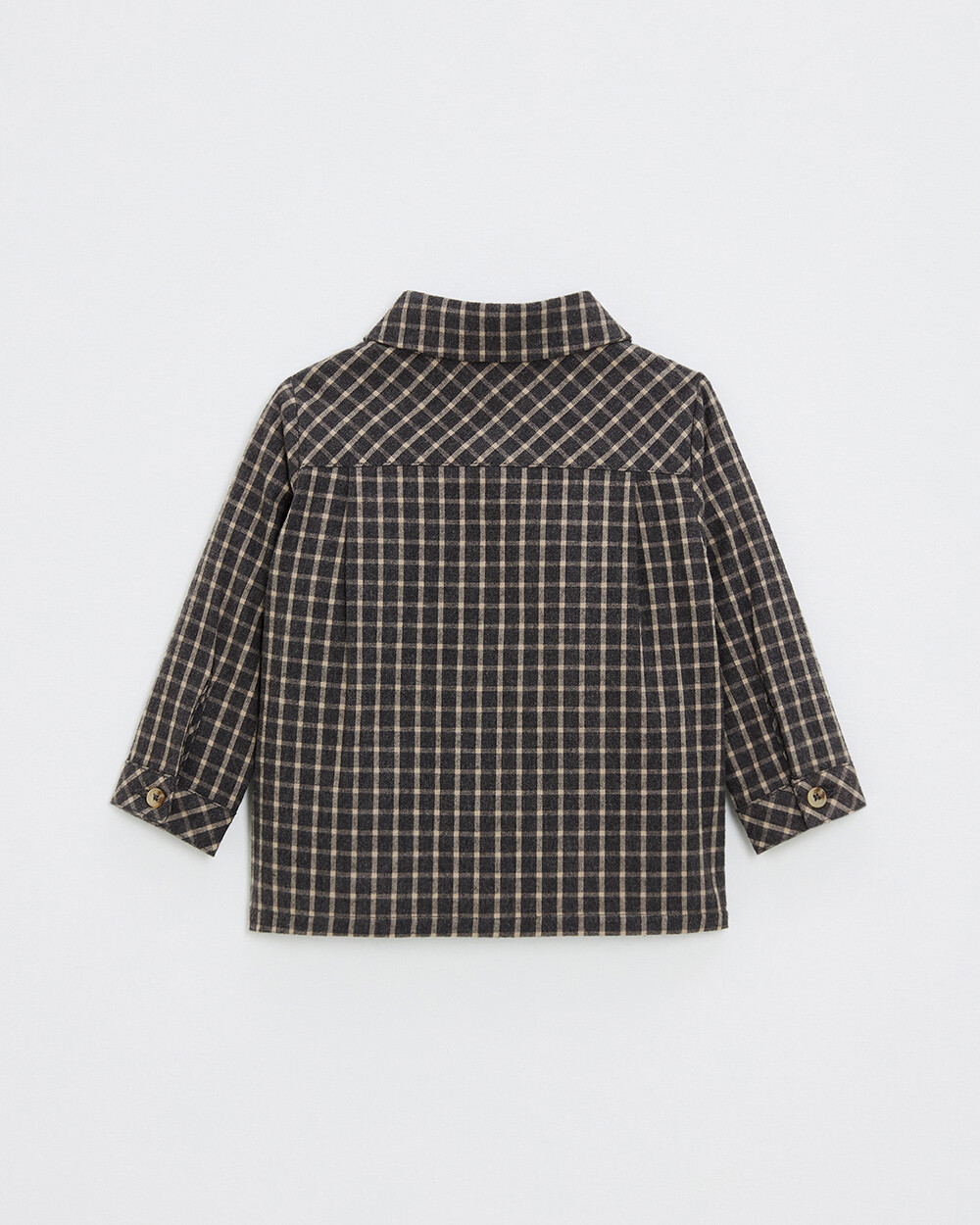 Chemise en flanelle Coloris gris anthracite chiné Natalys