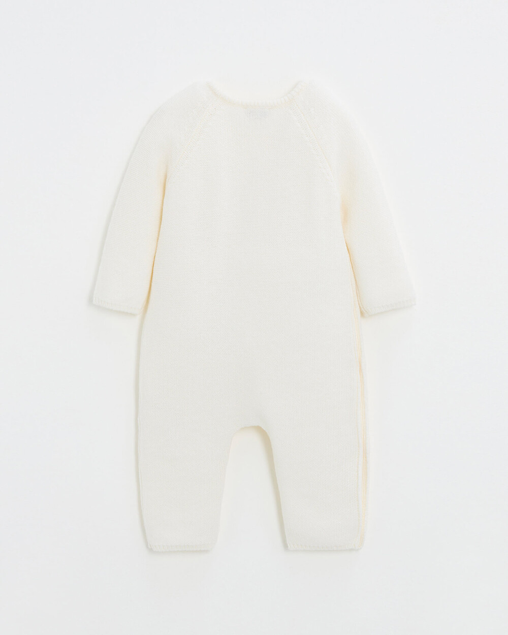 Combinaison longue sans pied en laine mé... Coloris Ecru Natalys