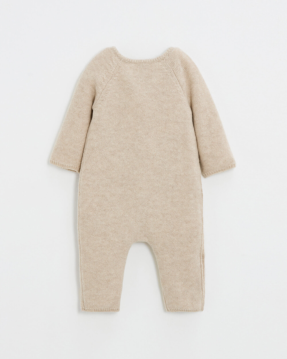 Combinaison longue sans pied en laine mé... Coloris Beige Natalys